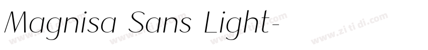 Magnisa Sans Light字体转换 Magnisa Sans Light字体转换